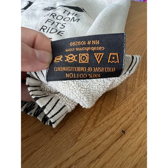 Halloween Witch If the Broom Fits Set of 2 Hand Towels - Picture 4 of 4